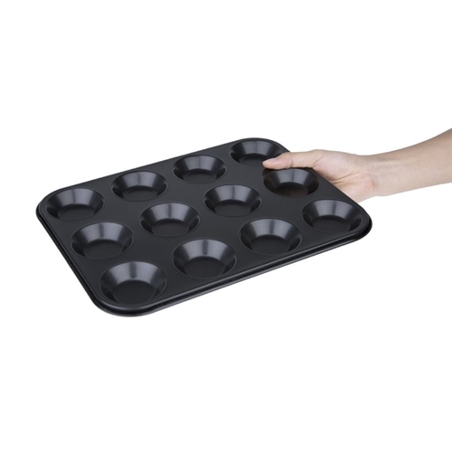 Vogue Non Stick Mini Muffin Tray 12 Cup 315x238x14mm