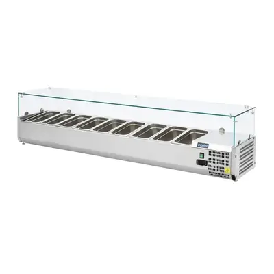 Polar GD878-A G-Series Countertop Prep Fridge 9x 1/3 GN
