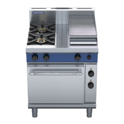 Blue Seal GE505C - 2 Burner Gas Cooktop + 300mm Griddle with Electric Static Oven