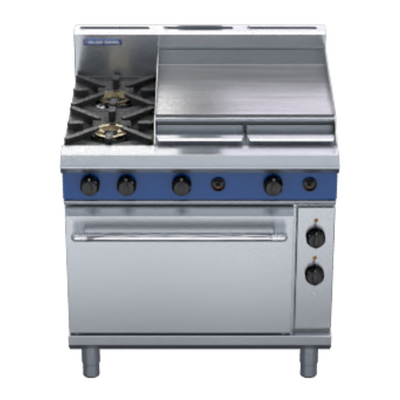 Blue Seal GE506B - 2 Burner Gas Cooktop + 600mm Griddle with Electric Static Oven