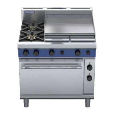 Blue Seal GE56B - 2 Burner Gas Cooktop + 600mm Griddle with Electric Convection Oven