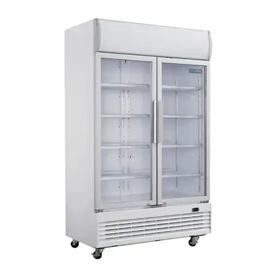 Polar GE580-A G-Series Hinged Door Upright Display Cooler/Fridge with Light Box 950Ltr
