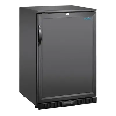 Polar GE997-A G-Series Back Bar Cooler with Single Solid Hinged Door Black - 850mm