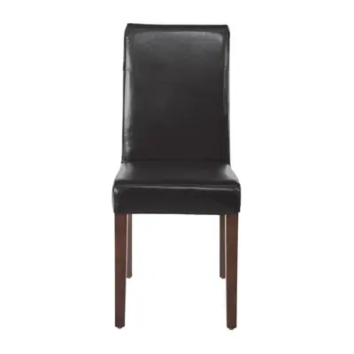 Bolero Faux Leather Dining Chairs Black (Pack of 2)