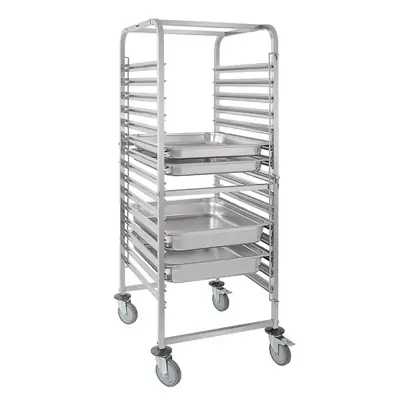 Vogue Gastronorm 2/1 Racking Trolley (15 Level)