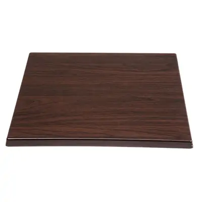 Bolero Square Table Top Dark Brown 600mm