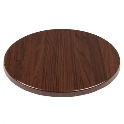 Bolero Round Table Top Dark Brown 600mm