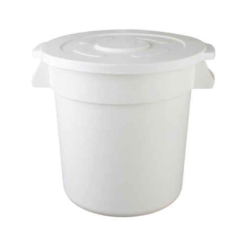 Vogue Round Container Bin White 76Ltr