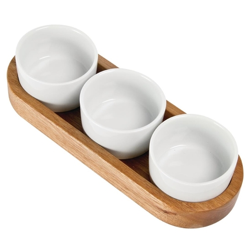 Olympia Wooden Condiment Tray for U177 - 270(w)x100(d)x30(h)mm 20.5x4x1.25" - GH308