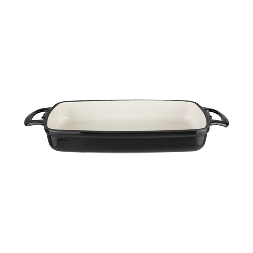 Vogue Rectangular Dish Black - 55x390x235mm 2 3/4Ltr 94 1/2fl oz - GH324