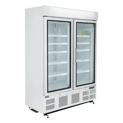 Polar GH507-A G-Series 2 Door Upright Display Freezer 920Ltr White