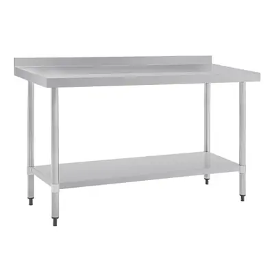 Vogue Stainless Steel Table with Splashback 1500x700x900mm