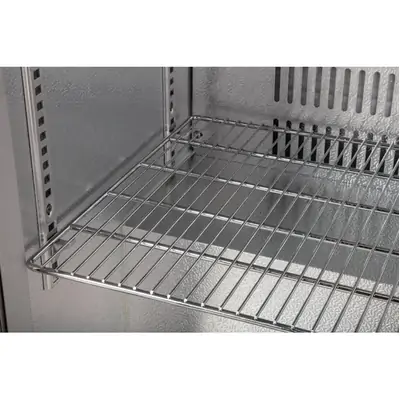 Polar GL008-A G-Series Counter Back Bar Cooler with Hinged Doors Stainless Steel 208Ltr