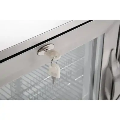 Polar GL009-A G-Series Under Counter Back Bar Cooler with Hinged Doors Stainless Steel 330Ltr