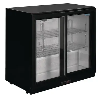 Polar GL010-A G-Series Under Counter Back Bar Cooler with Sliding Doors 198Ltr