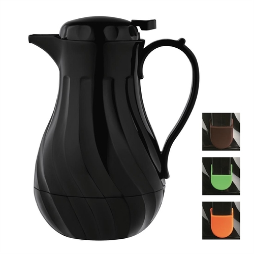 Olympia Insulated Swirl Jug Black - 2Ltr - GL970