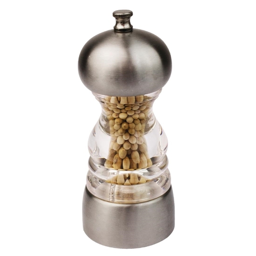 Olympia Stainless Steel Salt and Pepper Mill - 135x55mm