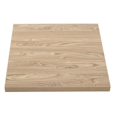 Bolero Pre-drilled Square Table Top Antique Natural 600mm