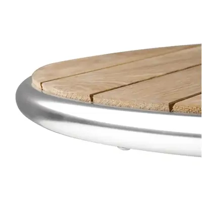 Bolero Ash Round Poseur Height Table 600mm