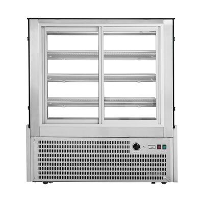 Bonvue H-SF840V - Heated Square Glass Display Cabinet - 1200mm