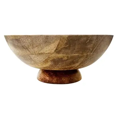 Olympia Footed Bowl Mango Wood - 280mm