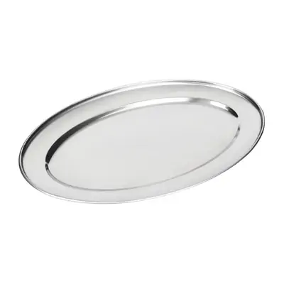 Olympia Stainless Steel Oval Service Tray 200x150mm