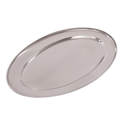 Olympia Stainless Steel Oval Service Tray 400mm - K365