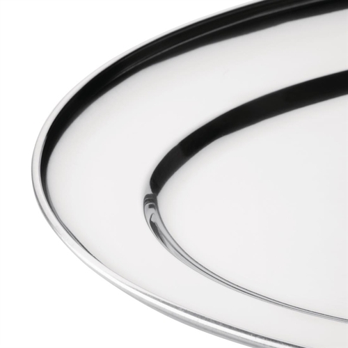 Olympia Oval Serving Tray St/St - 550mm 22"