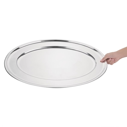 Oval Serving Tray St/St - 660mm 26"