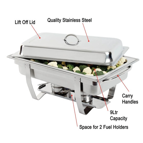 Olympia Milan Chafing Dish - 9Ltr