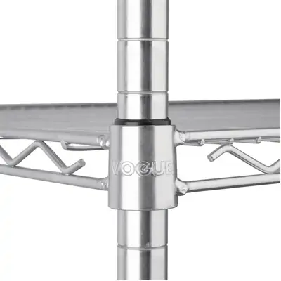 Vogue Flat Pack 4 Shelf Unit 1220x460x1830mm