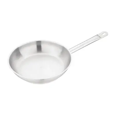 Vogue 24cm Stainless Steel Frying Pan | 240mm - 1.95Ltr Capacity
