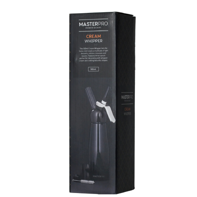 MasterPro Black Aluminium Cream Whipper 500ml