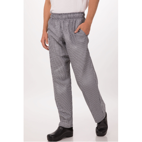 Essential Baggy Chef Pants - Check - NBCP-XS - NBCP-XS