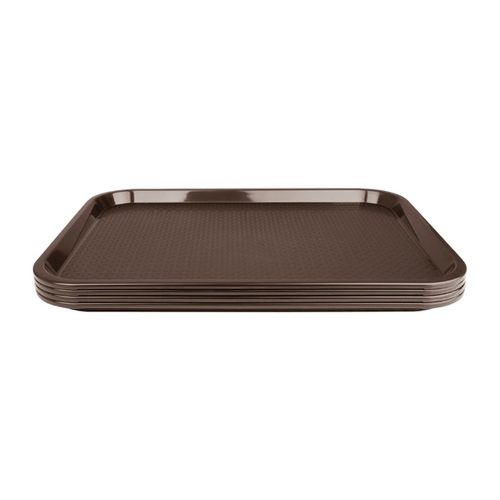Olympia Kristallon Foodservice Tray 305x415mm Dark Brown 