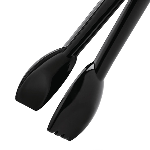 Vogue Kristallon Food Tongs 230mm - Black - P786