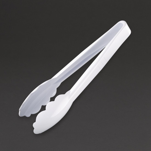 Vogue Polycarbonate Tongs 230mm White