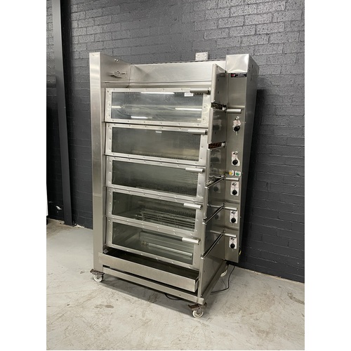 Pre-Owned Radiant 2000 T6NS - 5 Tier Gas Chicken Rotisserie