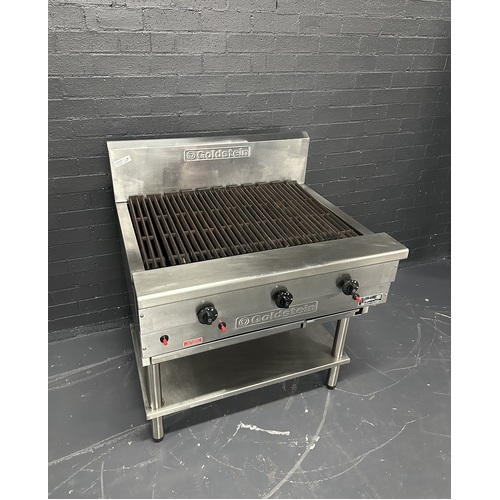 Pre-Owned Goldstein RBA-36L - 900mm Gas Chargrill on Leg Stand