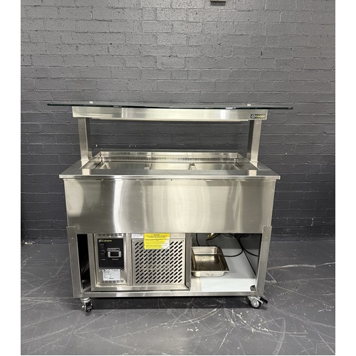 Pre-Owned Culinaire CR.CWCF.D.GSF.3B - 3 Module Island Buffet with Glass Gantry