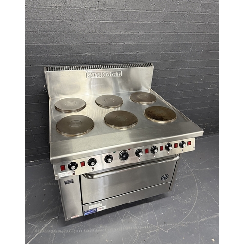Pre-Owned Goldstein PE6S28 - Electric 6 Raidant Plates with Oven - 3 Phase - PO-1800