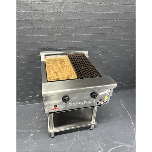 Pre-Owned Goldstein RBA24L - Radiant Gas Char Broiler/Griddle on Stand