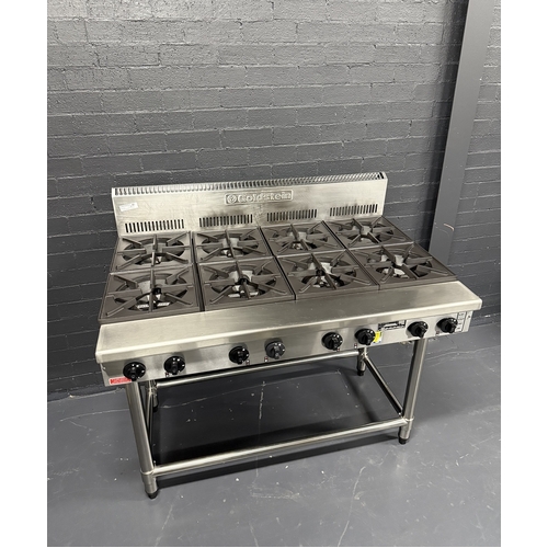 Pre-Owned Goldstein PFB-48 - 8 Burner Gas Cooktop on Leg Stand - PO-1838