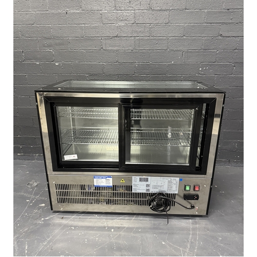 Pre-Owned Bonvue GN-900RT - Counter Top Square Glass Cold Food Display 900mm
