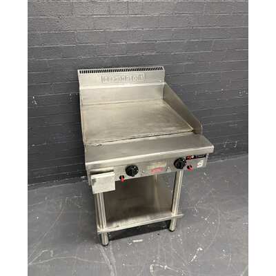 Pre-Owned Goldstein GPGDB24 - 600mm Gas Griddle on Leg Stand