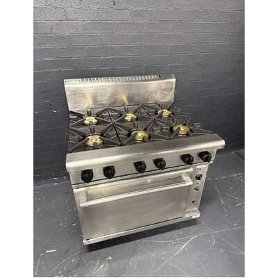 Pre-Owned Waldorf RN8610GCF - 6 Burner Gas Cooktop with Fan Forced Oven
