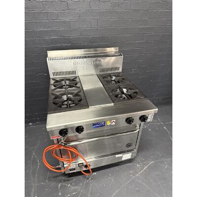 Pre-Owned Goldstein PFC428E - 4 Burner Wide Body Cooktop with Electric Convection Oven