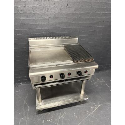 Pre-Owned Waldorf CH8900G-LS - 600mm Gas Chargrill with 300mm Griddle on Stand