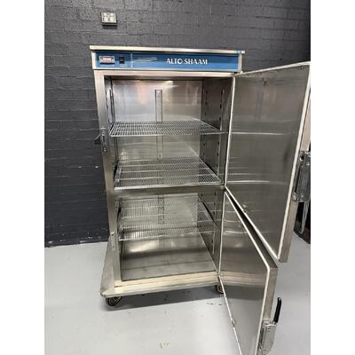 Pre-Owned Alto Shaam 1000BQ296 - Hot Holding Banquet Cart - Split Doors