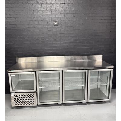 Pre-Owned Anvil UBG6240 - 3 1/2 Glass Door Underbench Fridge